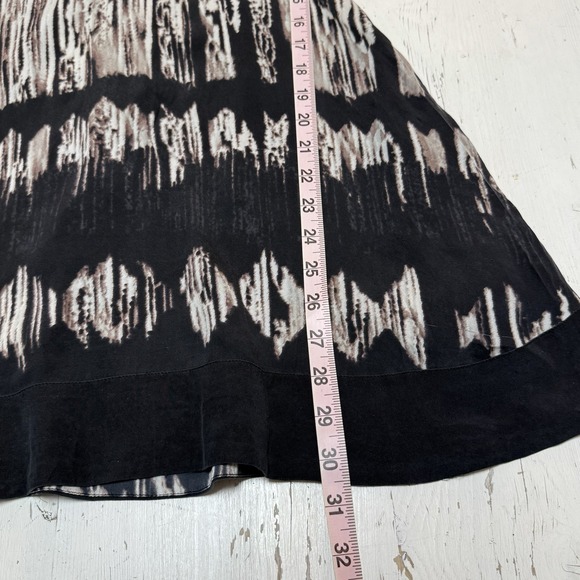 Marciano by Guess Dress S Silk Black Bohemian 60's Tie Dye Festival Luxe Pockets - Picture 9 of 14